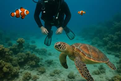 From Sharm: Ras Muhammed & White Island By Boat & intro Dive