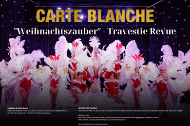 Dresde: Ticket de entrada para el espectáculo navideño de revista de travestis