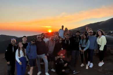 Catania: Jeep-tour bij zonsondergang op de Etna