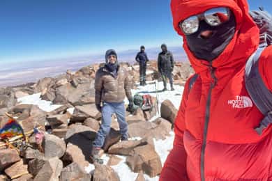 Sairecabur Volcano Summit near 6000masl.