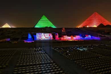 Cairo: Pyramids Camel Ride, Dinner and Sound & Light Show