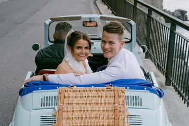 Fotografisk tur i Amalfi ombord på en vintage FIAT 500