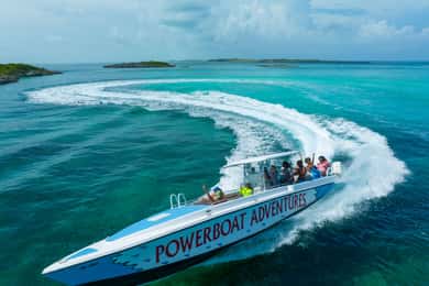 Nassau : Excursion d'une journée en bateau à moteur à Exuma