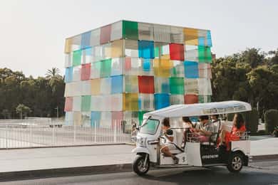 Malaga: Privat byrundtur med øko-tuk-tuk