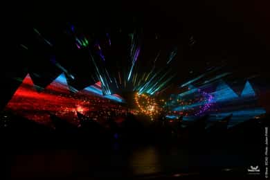 Sentosa: Espectáculo Alas del Tiempo con fuegos artificiales