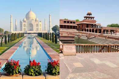 De Deli: Viagem de 1 dia ao Taj Mahal e Agra com Fatehpur Sikri