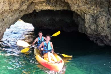 Albufeira: Kajaktocht langs grotten en kliffen