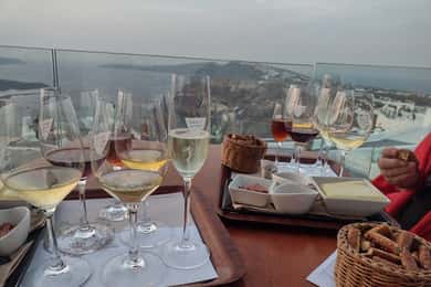 Santorini: 3 Wineries Visit with 11/12 Wines Premium Tasting