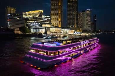 Bangkok : Dîner-croisière Buffet Opulence avec orchestre