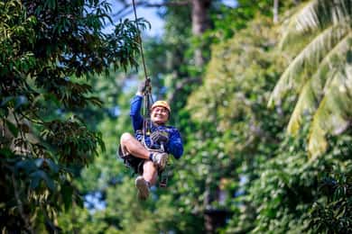 Koh Samui: Samui Zipline Adventure med transportservice