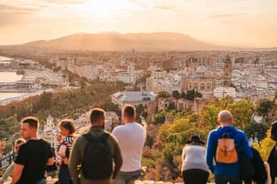 Hurtig tuktuki-tur i Malaga: Gibralfaro udsigtspunkt og fotografering