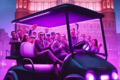 Gdansk: NO LIMIT BEER City Tour by Golf Cart/Beach Transfer