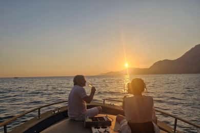 Surprise your other half with a fiery, romantic sunset