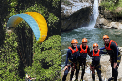 De Guatape: PARAGLIDING e CANYONING Cristalino
