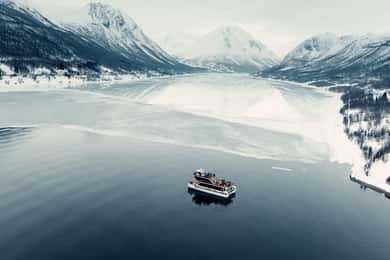 Tromsö: Arktisk fjordkryssning med stopp på land vid fiskhyllor