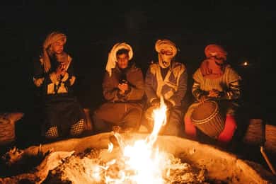 Starry nights at the Majesty of Sahara Desert in Erg chigaga