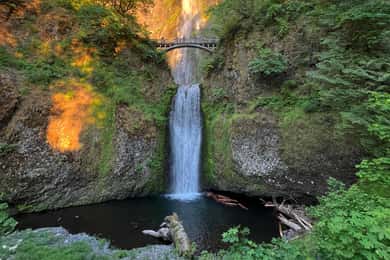 Multnomah Falls: Sunset Guided Tour to Five Waterfalls