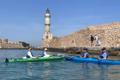Chania: Venetian Harbor Guided Lazy Kayak Glide