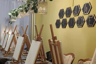 Osijek: workshop schilderen en wijn