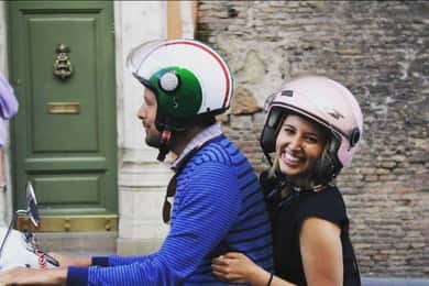 Tour di mezza giornata di Roma in Vespa con autista privato