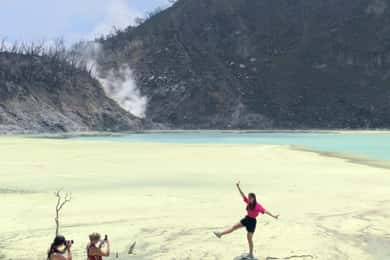 The White Crater, Lake, Suspension Bridge, & Hotspring Tour