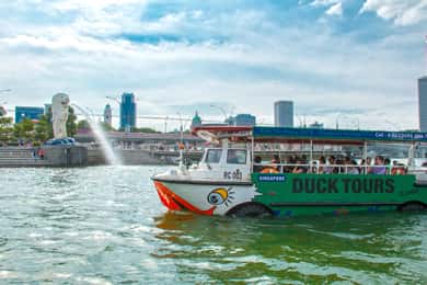 Singapur: Tour guiado por la ciudad en barco anfibio con patos