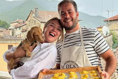 Homemade Pasta in a Peaceful Medieval Village