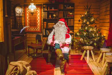 Rovaniemi: Renridning till tomten genom den magiska skogen