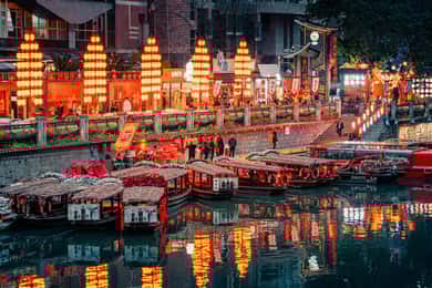 Chengdu Night Tour Jinjiang Ferry Ticket