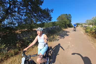 Alberobello e-bike tour, trulli, mill and donkey farm