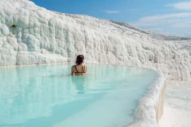 From Turunc: Pamukkale Cotton Castle & Hierapolis Day Trip