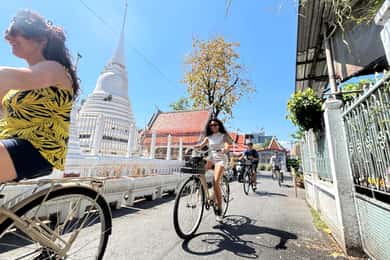 Bangkok: tour en bicicleta y barco con almuerzo