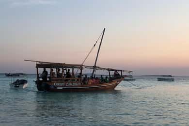 Zanzibar: Sunset Cruise Sail Dhow Adventure with Pickup