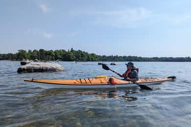 Goulais River: Kayak Rental with Paddle and Safety Kit