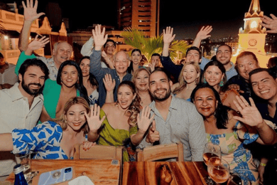 Cartagena: Festa nocturna nos telhados com bebidas e anfitrião local