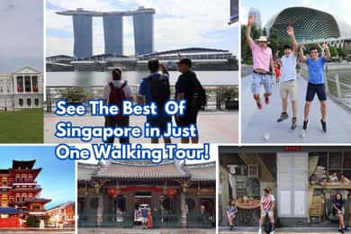 Visite à pied de 4 heures de Chinatown, du quartier civique à Marina Bay