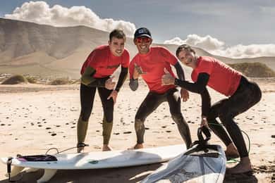 Famara Surf Lesson with a real Pro