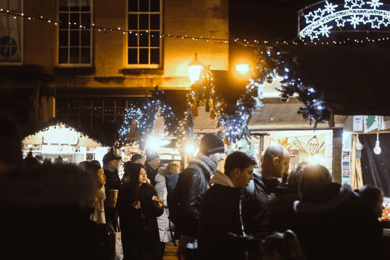 Bath: Mercado de Navidad y Tour a pie por lo más destacado de la ciudad