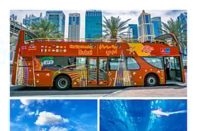 Tur cu autobuzul Hop-On Hop-Off și croazieră Dhow în Dubai City Sightseeing