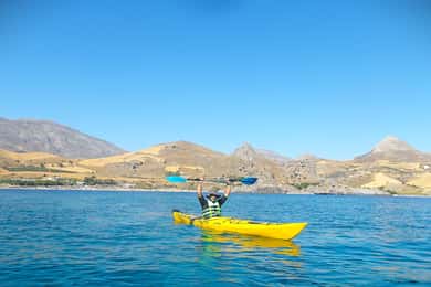 Rethymno: Sea Kayak and Snorkeling Tour
