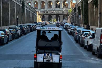 Rome : Visite privée en voiturette de golf en 3 heures avec dégustation de mets