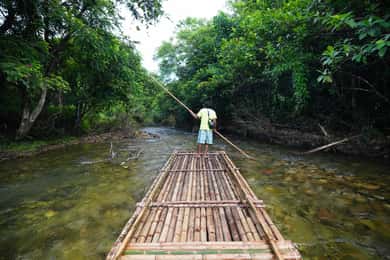Khao Lak: Lampi-fossen, bambusrafting og skilpaddesenter