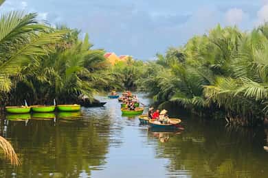 Hoi An Bamboo Basket Boat Tour with Two-way Transfers