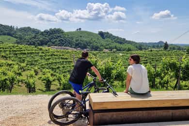 Valdobbiadene: wycieczka z przewodnikiem na rowerach elektrycznych po wzgórzach Prosecco