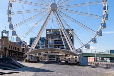Cologne: Ferris Wheel in front of the Chocolate Museum