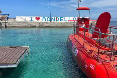Desde Mondello: tour diurno o nocturno en semisubmarino