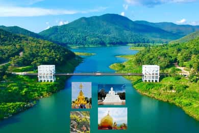 Chiang Mai: Cachoeira Sticky loop cênico lago e templo invisíveis