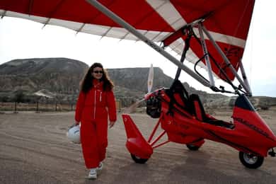 Voo de Microlight na Capadócia em Fairychimneys