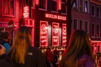Amesterdão: Visita ao Red Light District em alemão/inglês/italiano