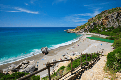Rethymno: Preveli Palms, Damnioni Beach & Plakias Villlage